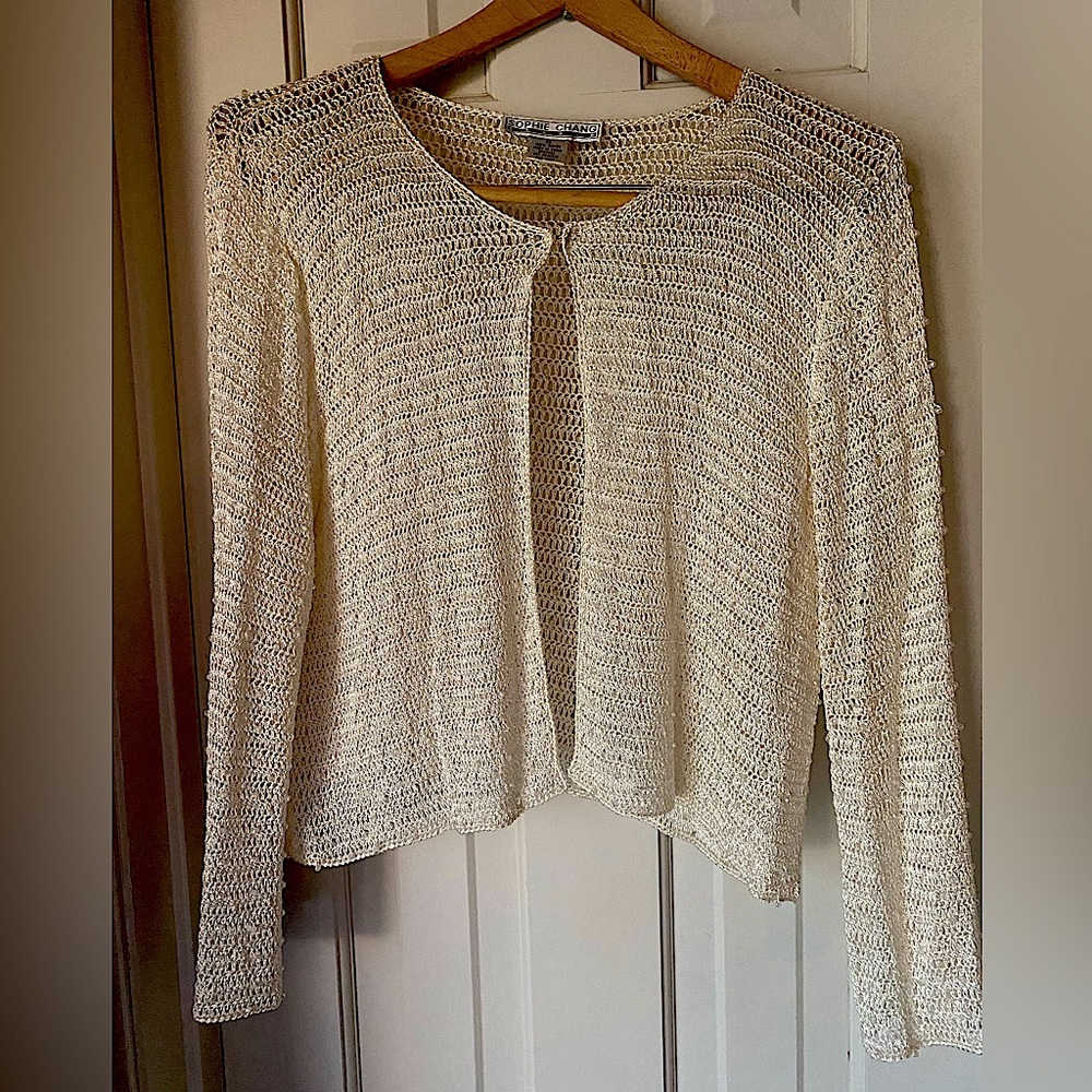 Sophie Chang 1X Crocheted Beaded Shrug